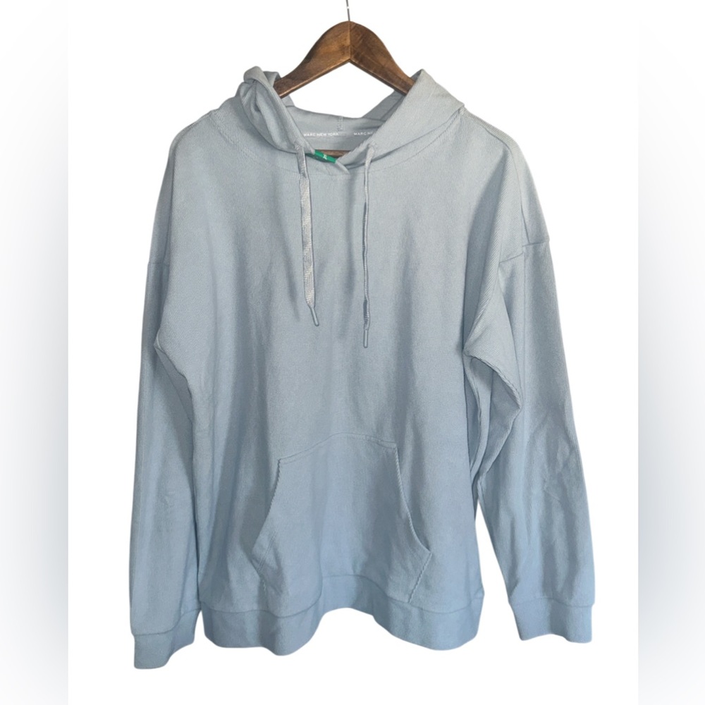 Marc New York Sky Blue Hoodie Sweater